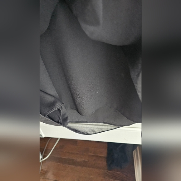 Max Studio Sheer Sleeve Black Dress size S M - Picture 5 of 7